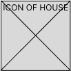 Icon of simple house
